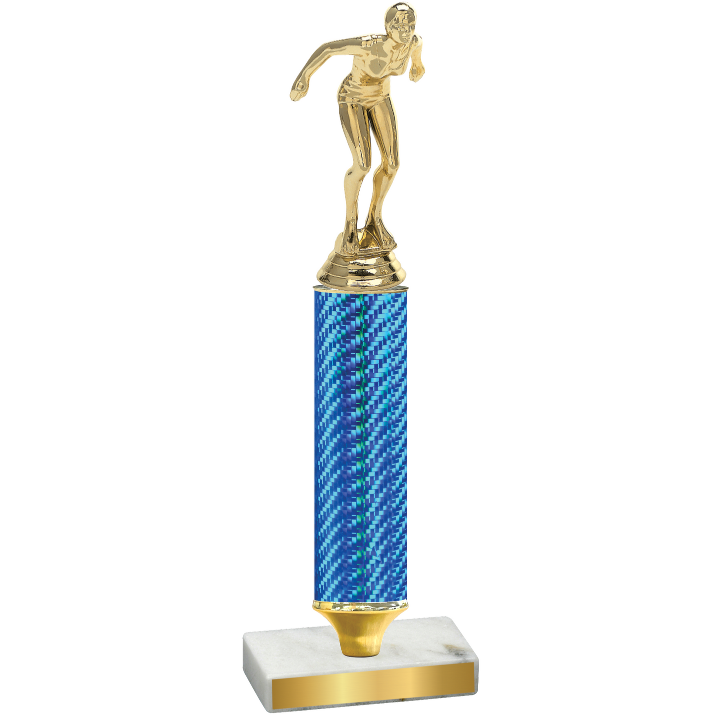 Value Blue Carbon Fiber Tennis Trophy