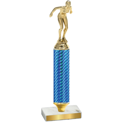 Value Blue Carbon Fiber Tennis Trophy