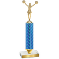 Value Blue Carbon Fiber Cheerleading Trophy