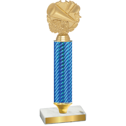 Value Blue Carbon Fiber Cheerleading Trophy