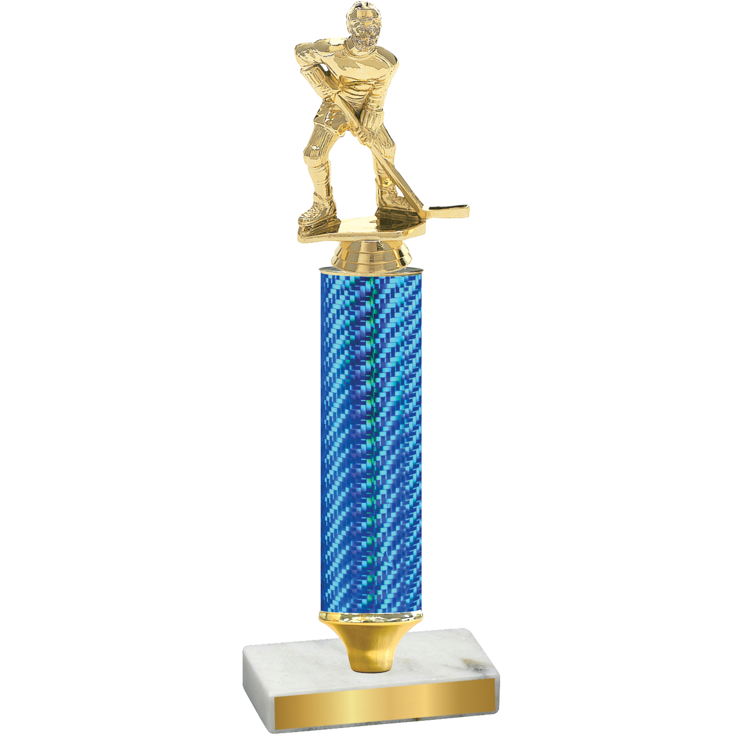 Value Blue Carbon Fiber Hockey Trophy