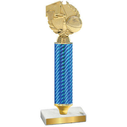 Value Blue Carbon Fiber Basketball Trophy