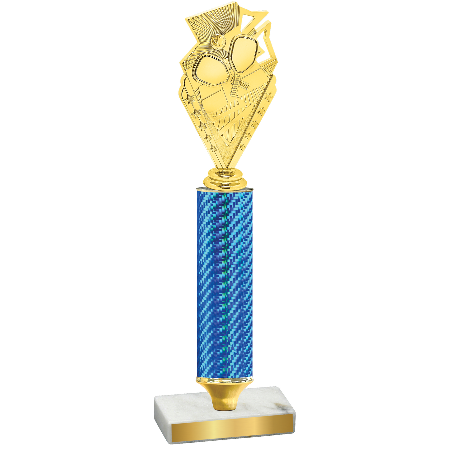 Value Blue Carbon Fiber Pickleball Trophy