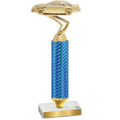 Value Blue Carbon Fiber Cars Trophy