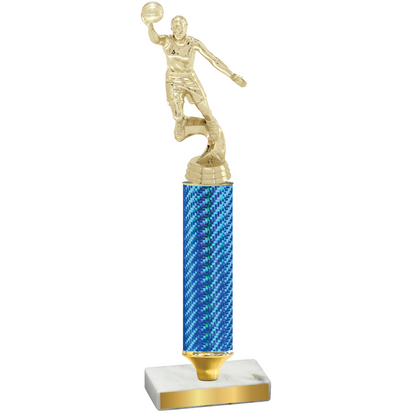 Value Blue Carbon Fiber Basketball Trophy