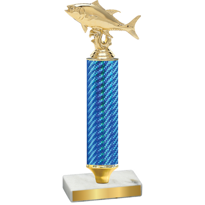 Value Blue Carbon Fiber Fishing Trophy