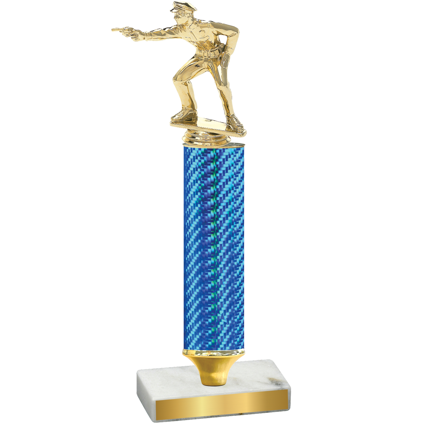 Value Blue Carbon Fiber Shooter Trophy