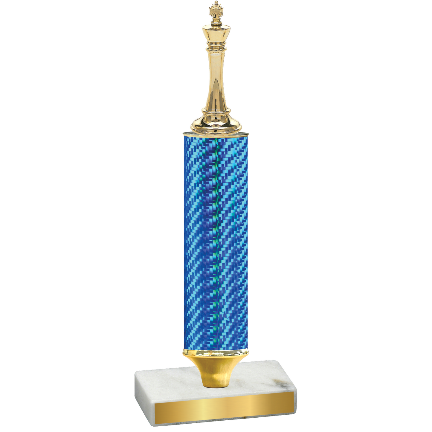 Value Blue Carbon Fiber Chess Trophy