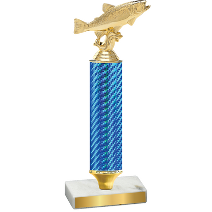 Value Blue Carbon Fiber Fishing Trophy