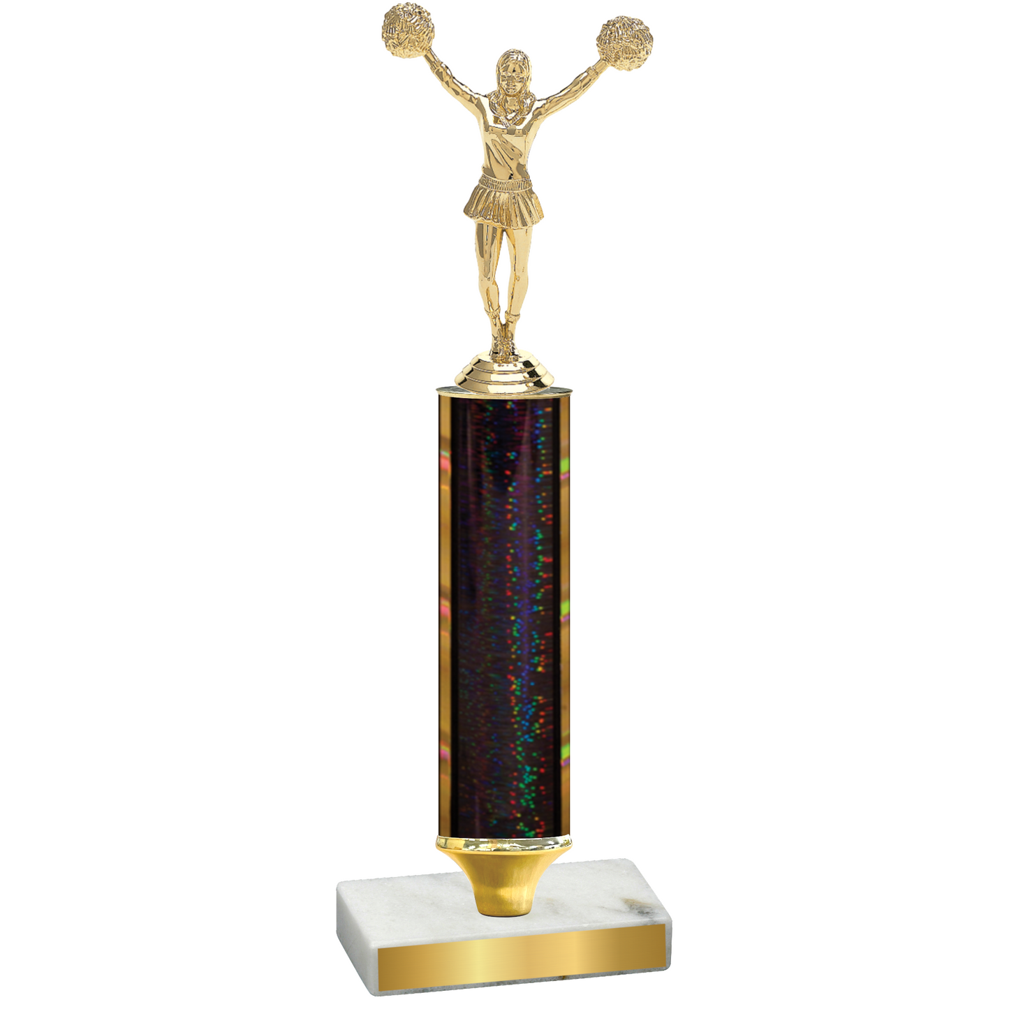 Value Black Glacier Cheerleading Trophy