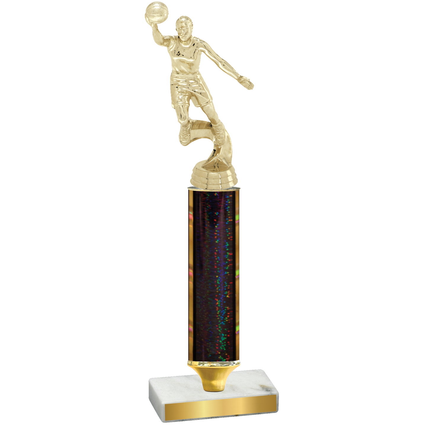 Value Black Glacier Basketball Trophy