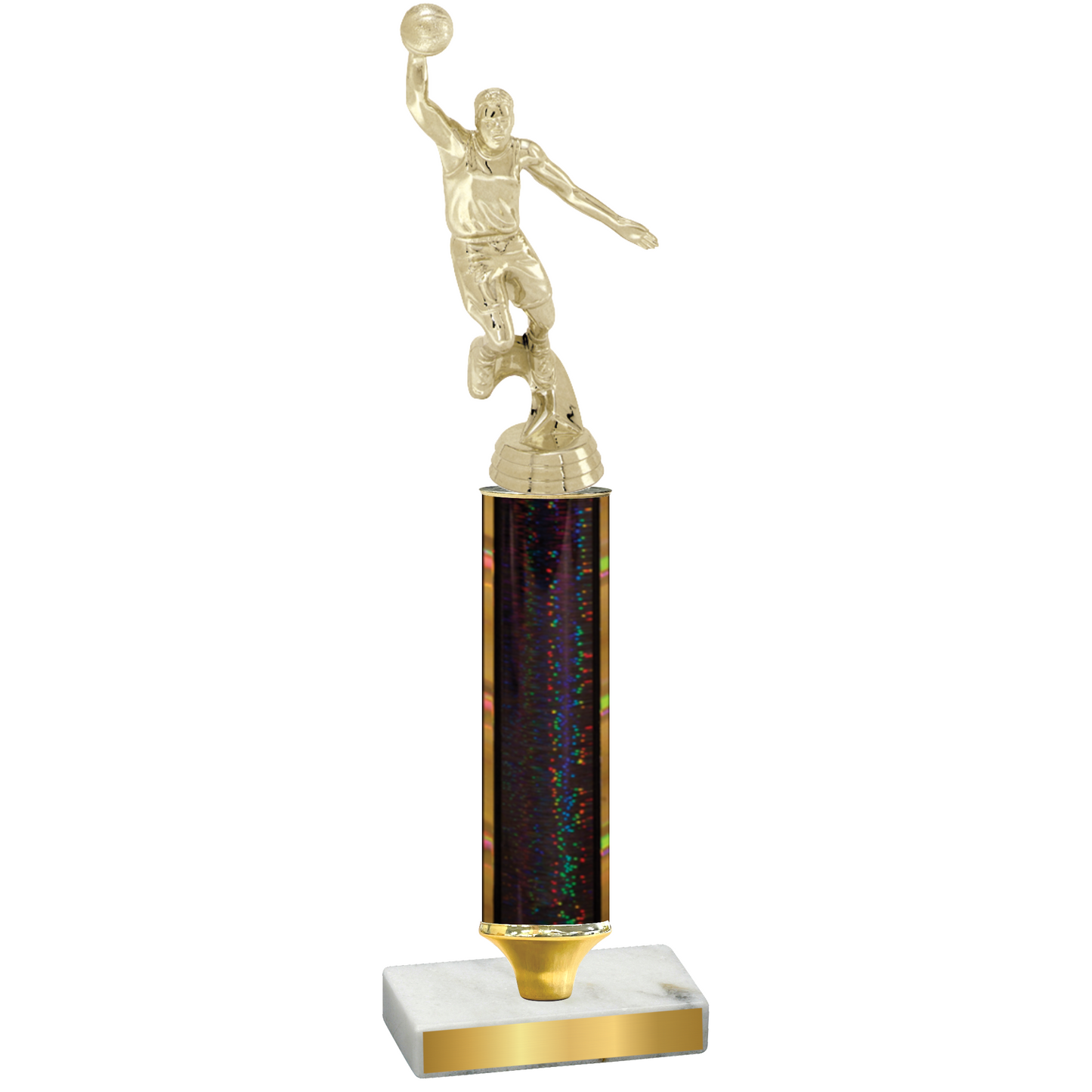 Value Black Glacier Basketball Trophy