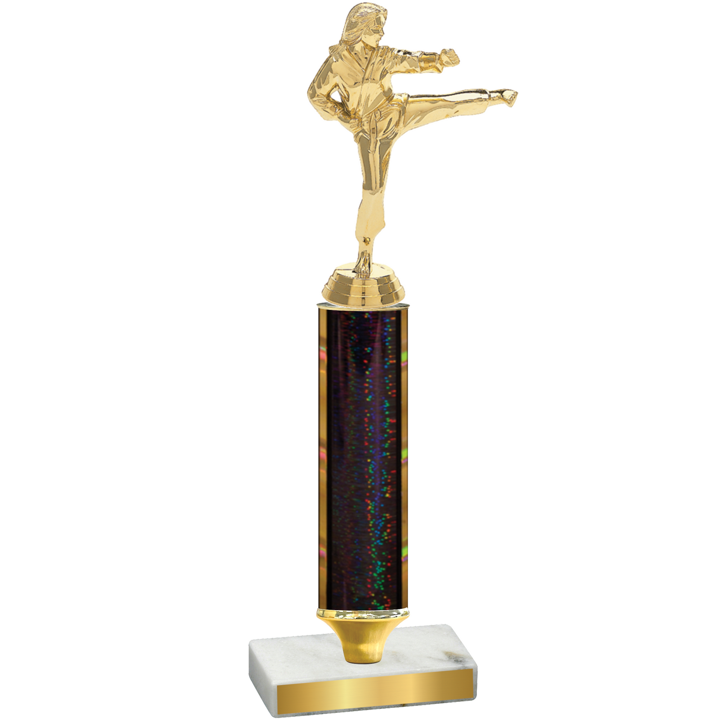 Value Black Glacier Karate Trophy