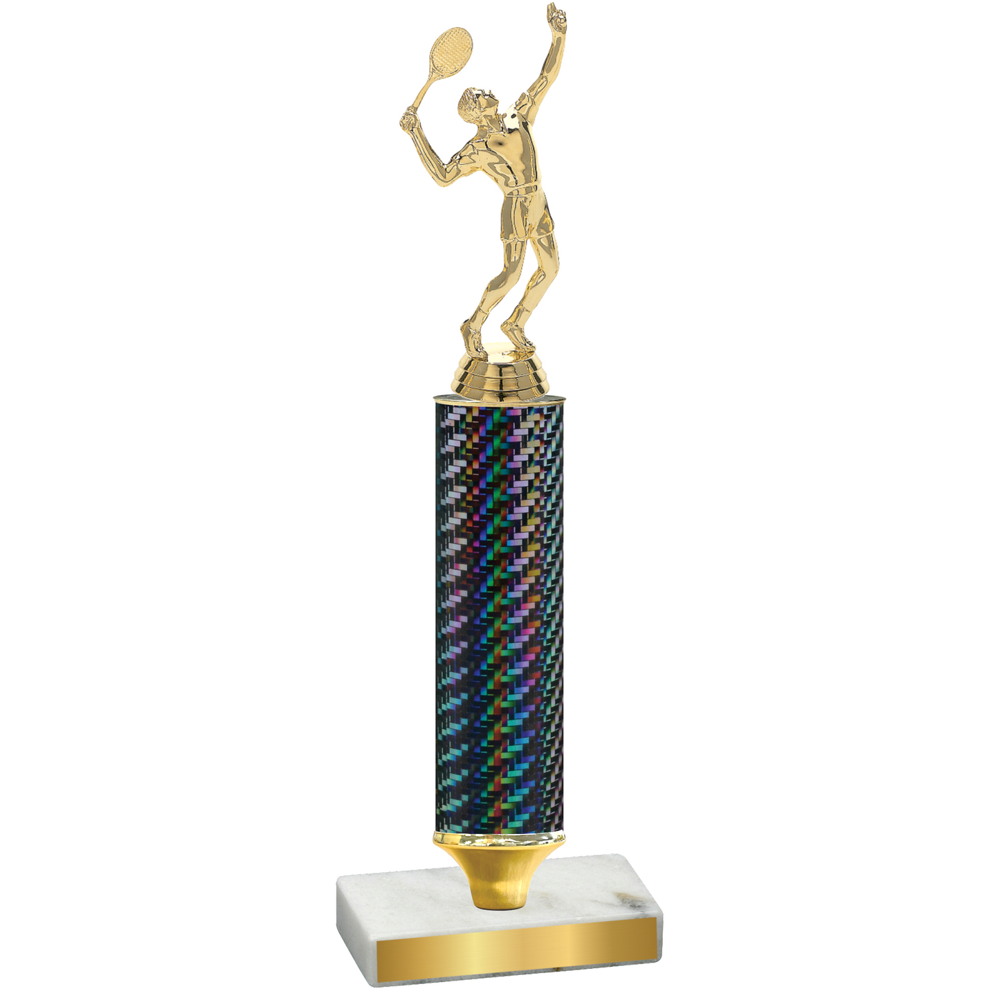 Value Black Carbon Fiber Tennis Trophy