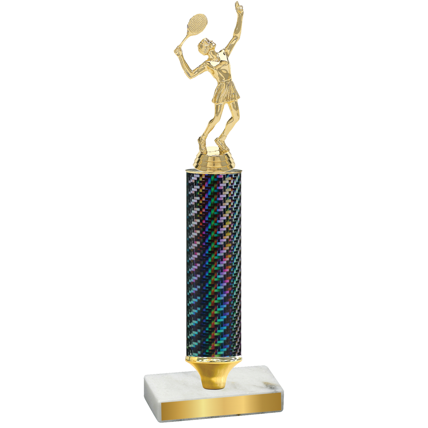 Value Black Carbon Fiber Tennis Trophy