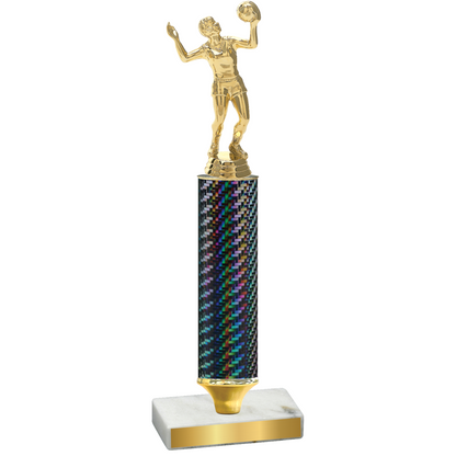 Value Black Carbon Fiber Volleyball Trophy