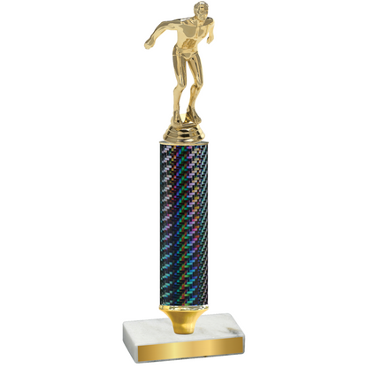 Value Black Carbon Fiber Swimming Trophy