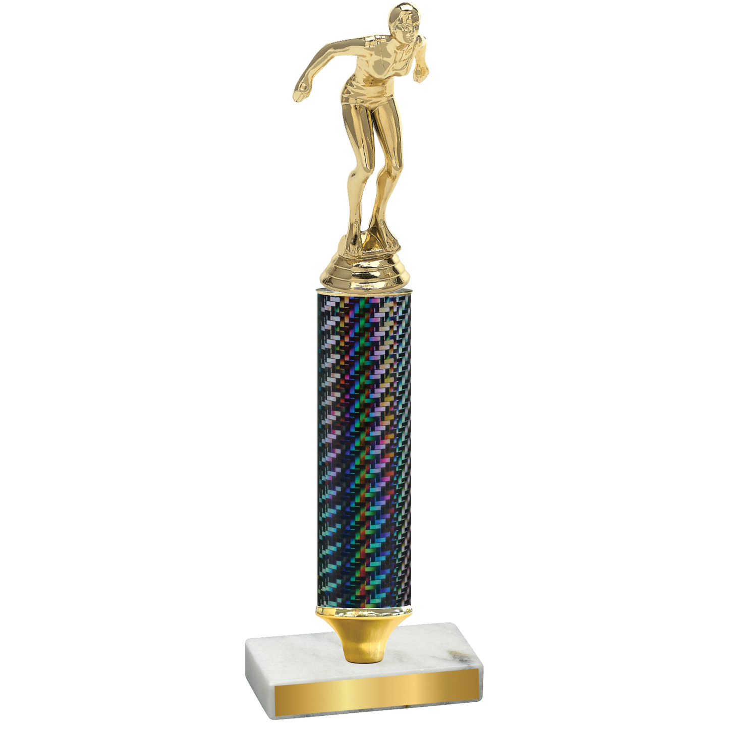 Value Black Carbon Fiber Tennis Trophy