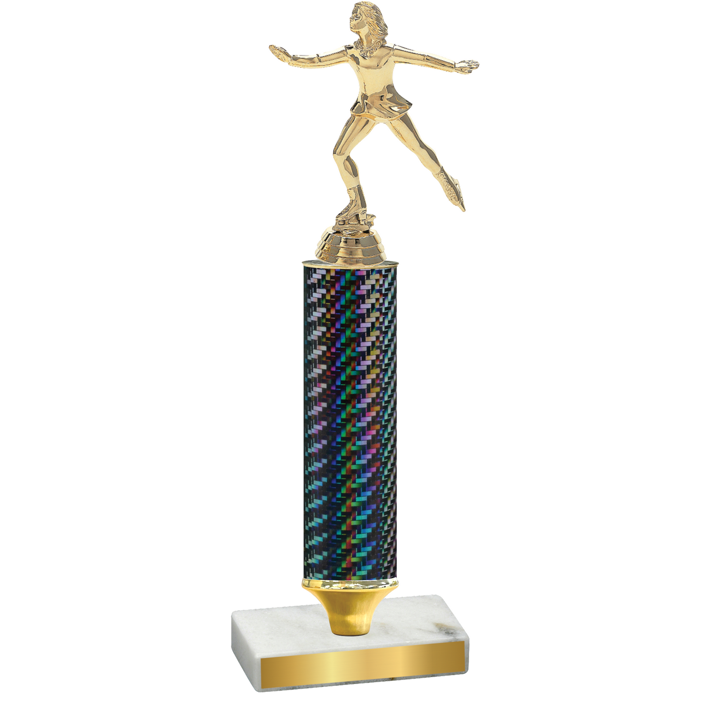 Value Black Carbon Fiber Skater Trophy