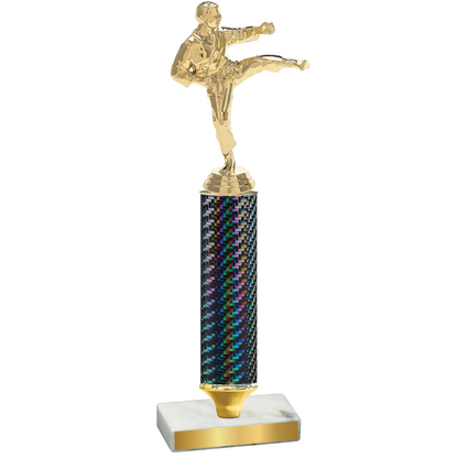 Value Black Carbon Fiber Karate Trophy