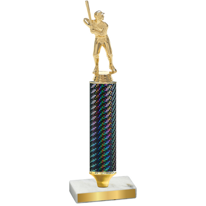 Value Black Carbon Fiber Baseball Trophy