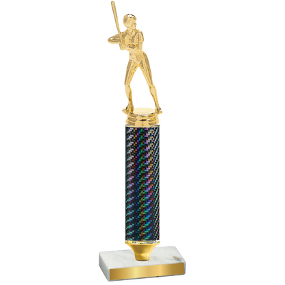 Value Black Carbon Fiber Softball Trophy