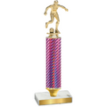 Value Pink Carbon Fiber Soccer Trophy