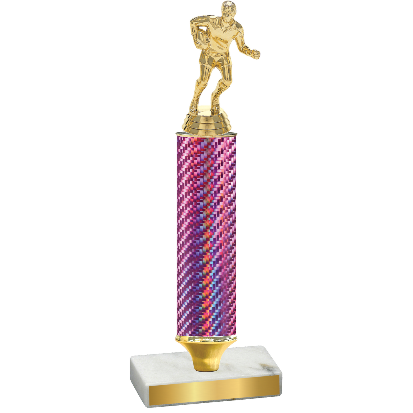 Value Pink Carbon Fiber Rugby Trophy