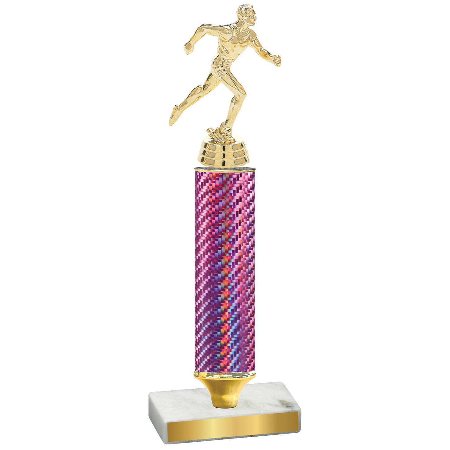 Value Pink Carbon Fiber Running Trophy