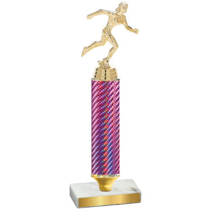 Value Pink Carbon Fiber Running Trophy