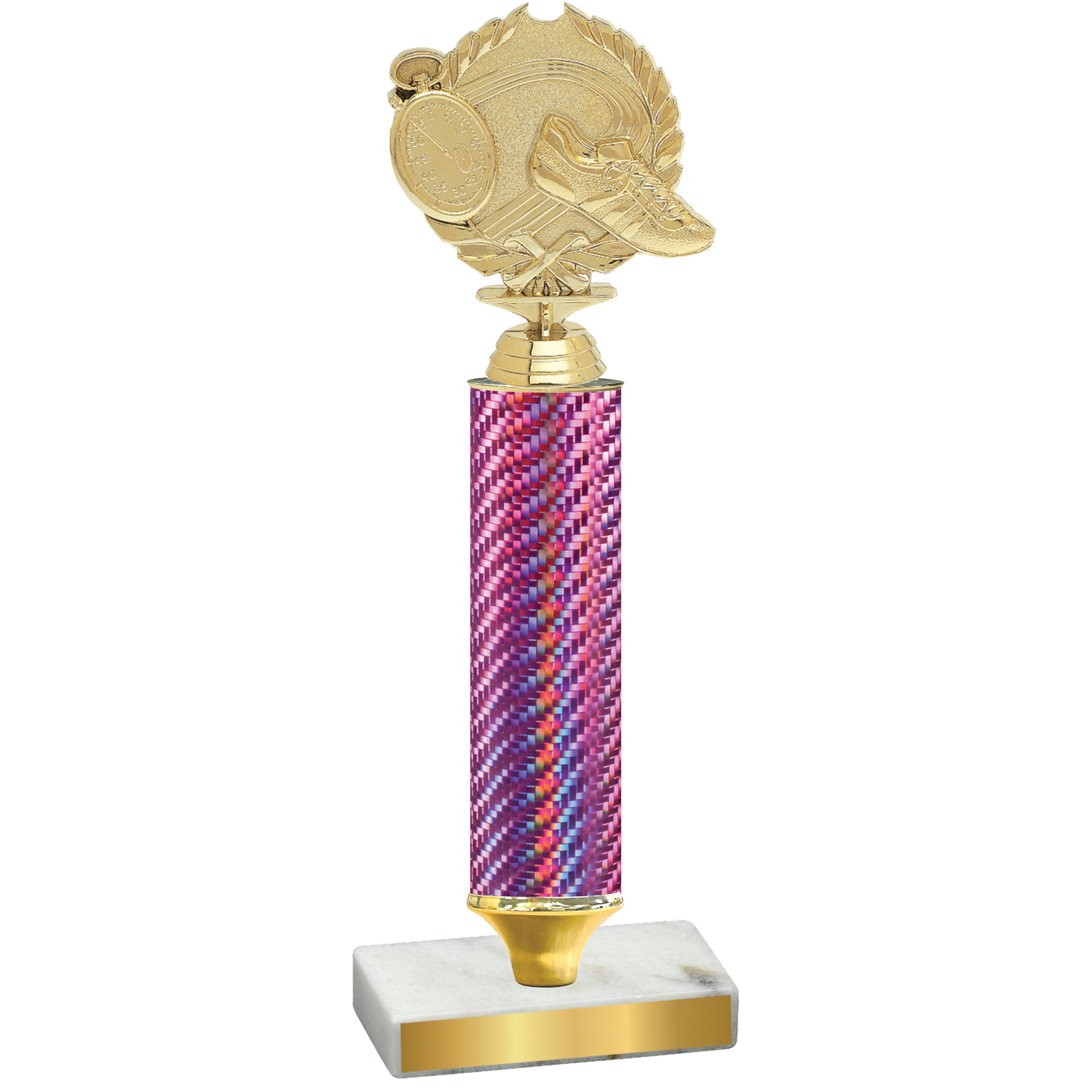 Value Pink Carbon Fiber Running Trophy