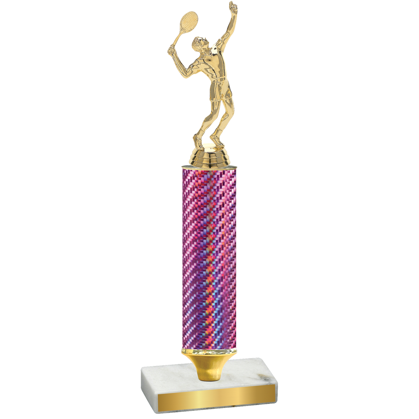 Value Pink Carbon Fiber Tennis Trophy