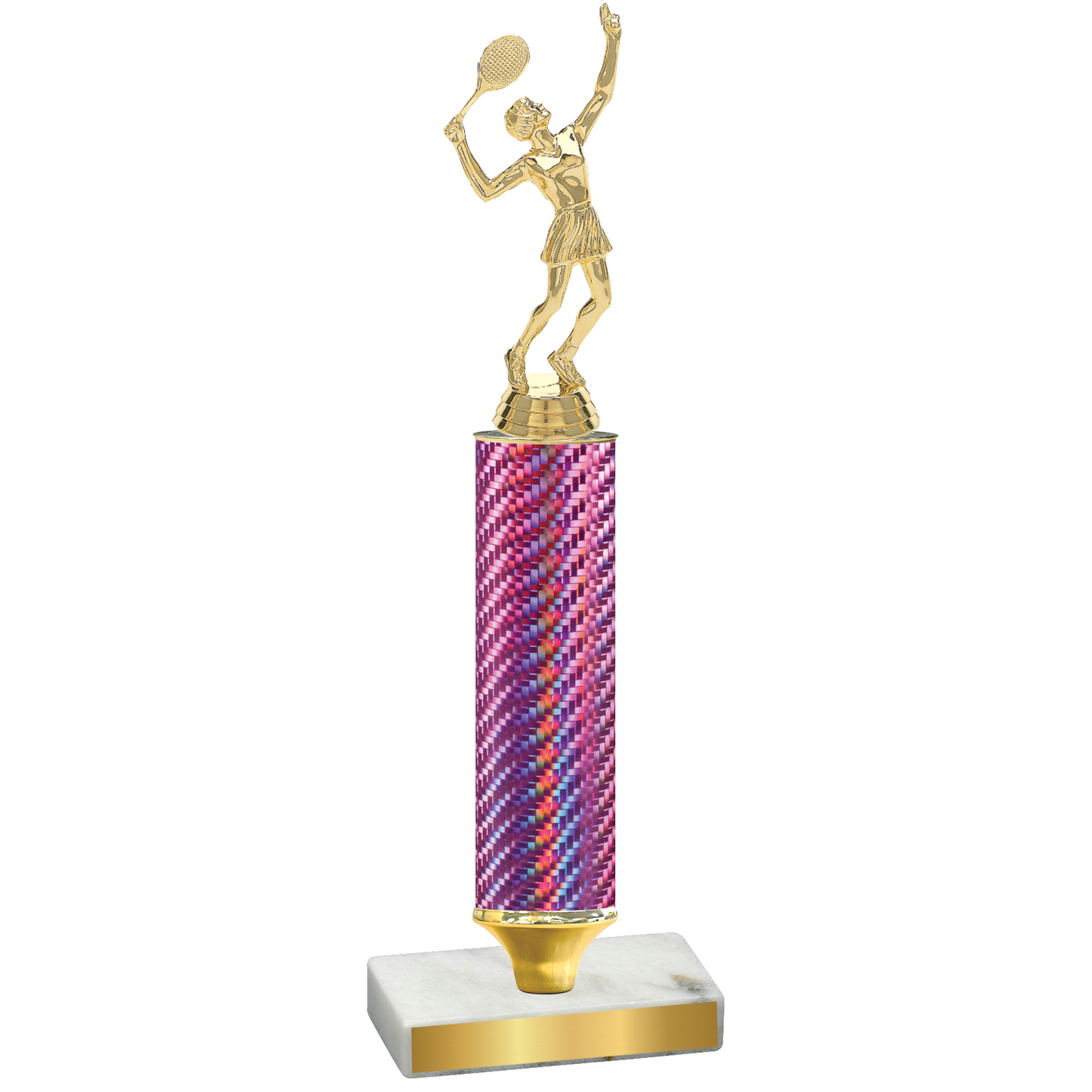 Value Pink Carbon Fiber Tennis Trophy