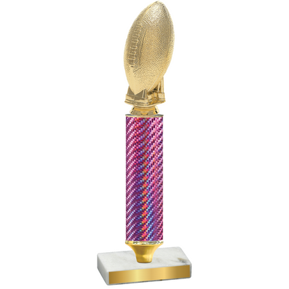 Value Pink Carbon Fiber Football Trophy