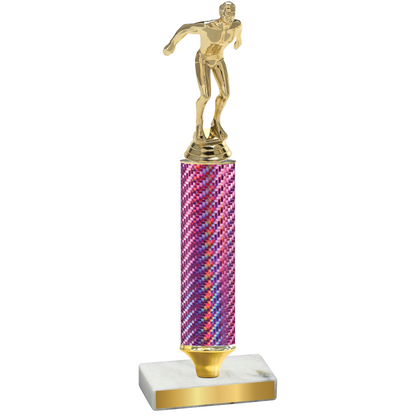 Value Pink Carbon Fiber Swimming Trophy