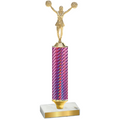 Value Pink Carbon Fiber Cheerleading Trophy