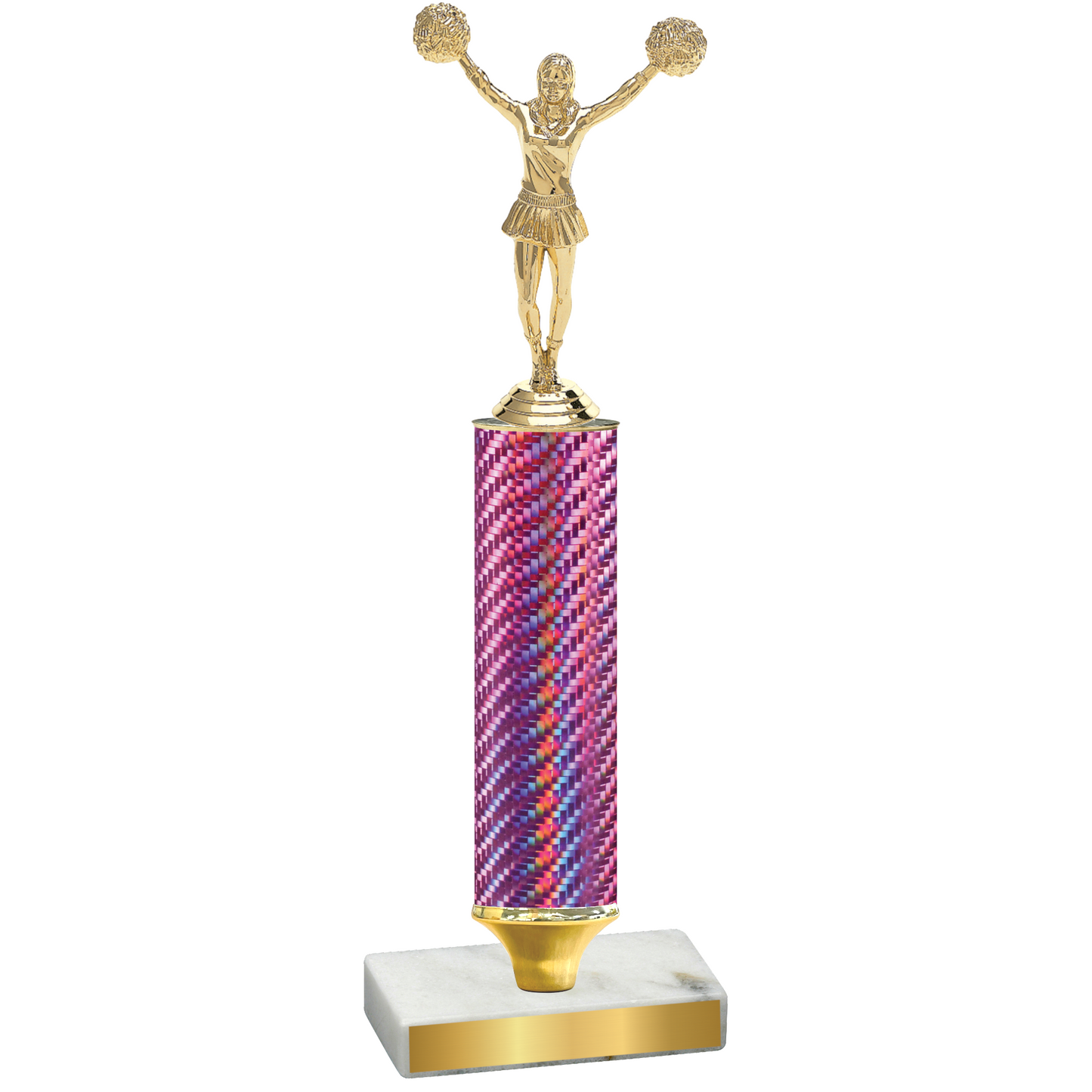 Value Pink Carbon Fiber Cheerleading Trophy