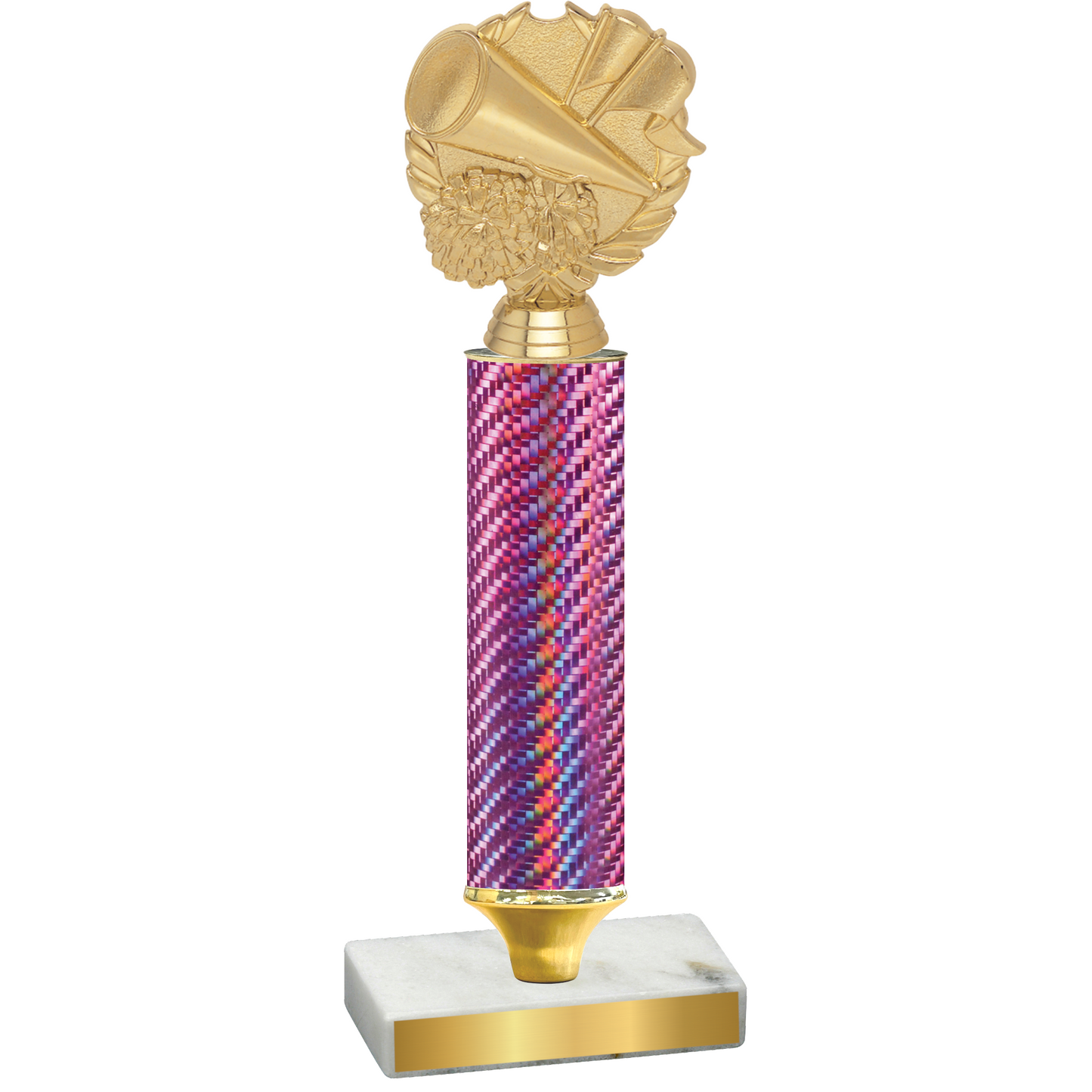 Value Pink Carbon Fiber Cheerleading Trophy