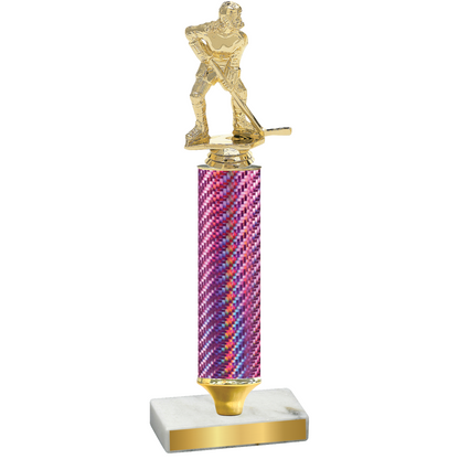 Value Pink Carbon Fiber Hockey Trophy