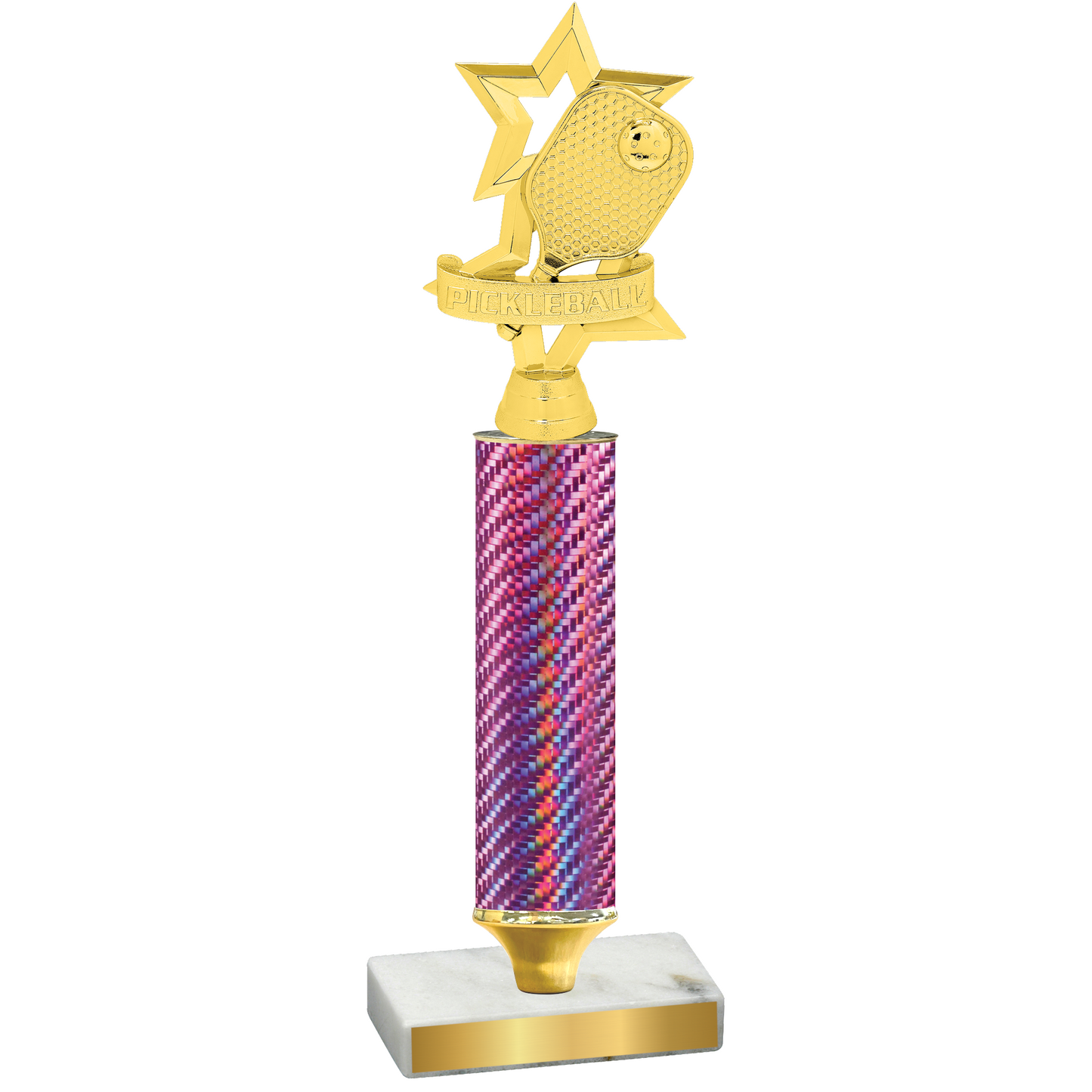 Value Pink Carbon Fiber Pickleball Trophy