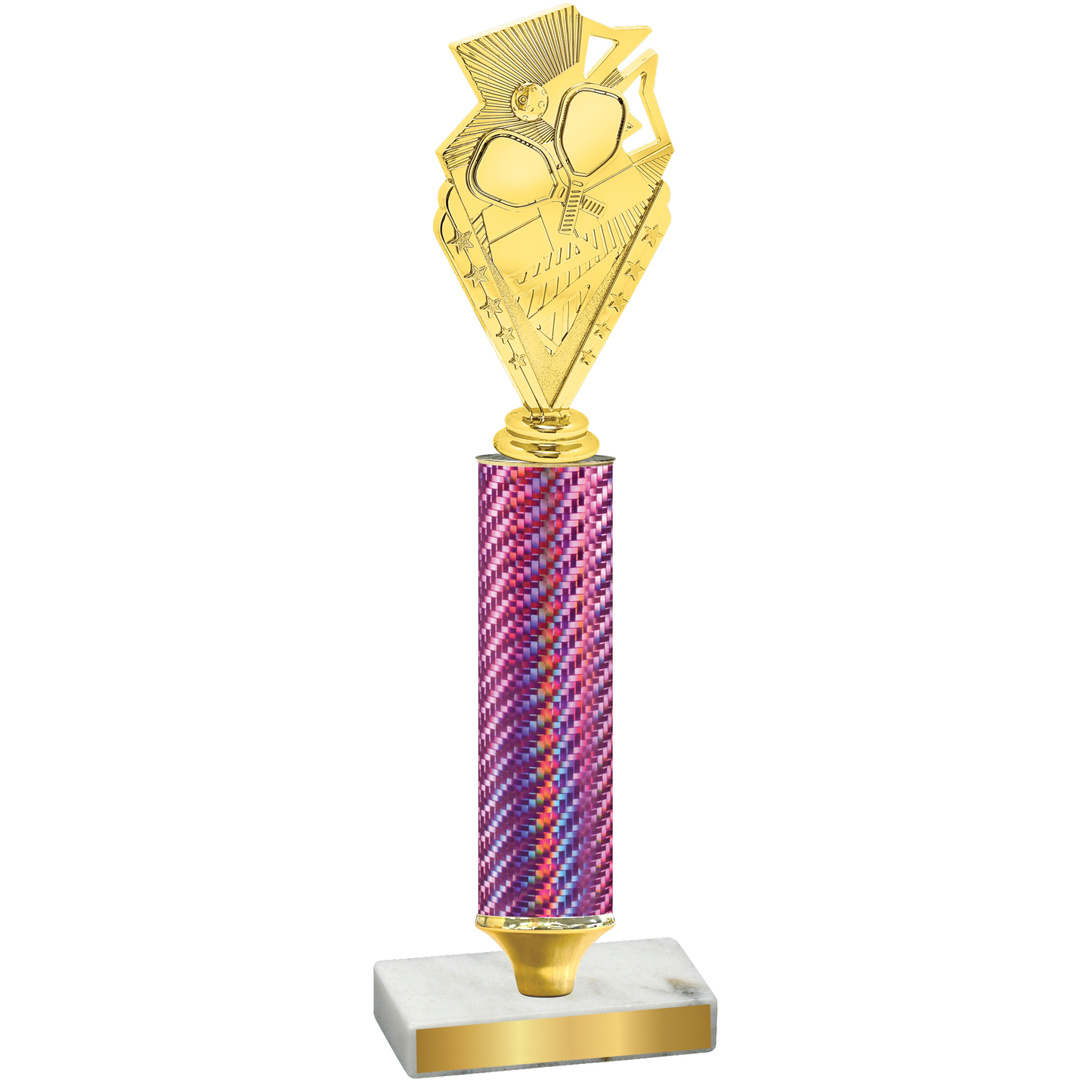 Value Pink Carbon Fiber Pickleball Trophy