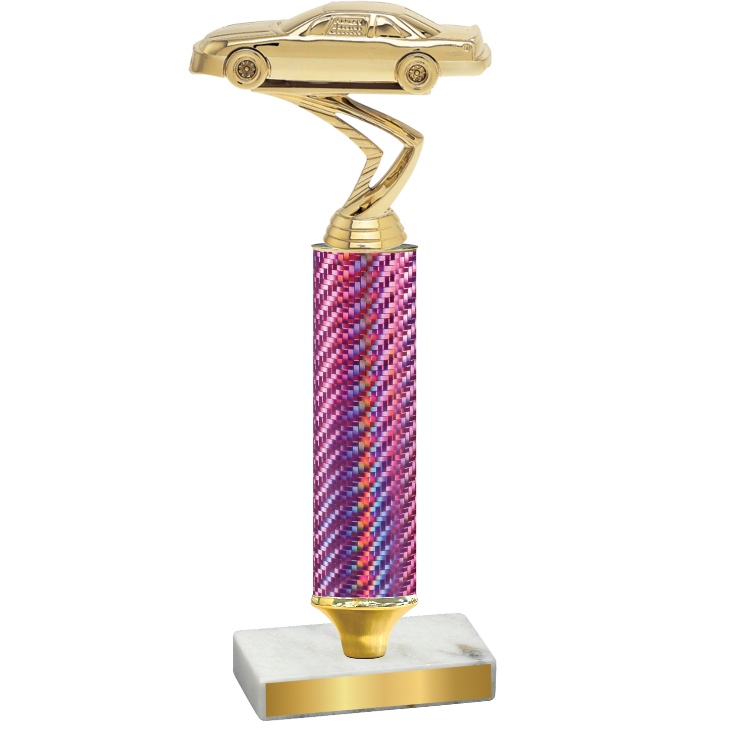 Value Pink Carbon Fiber Cars Trophy