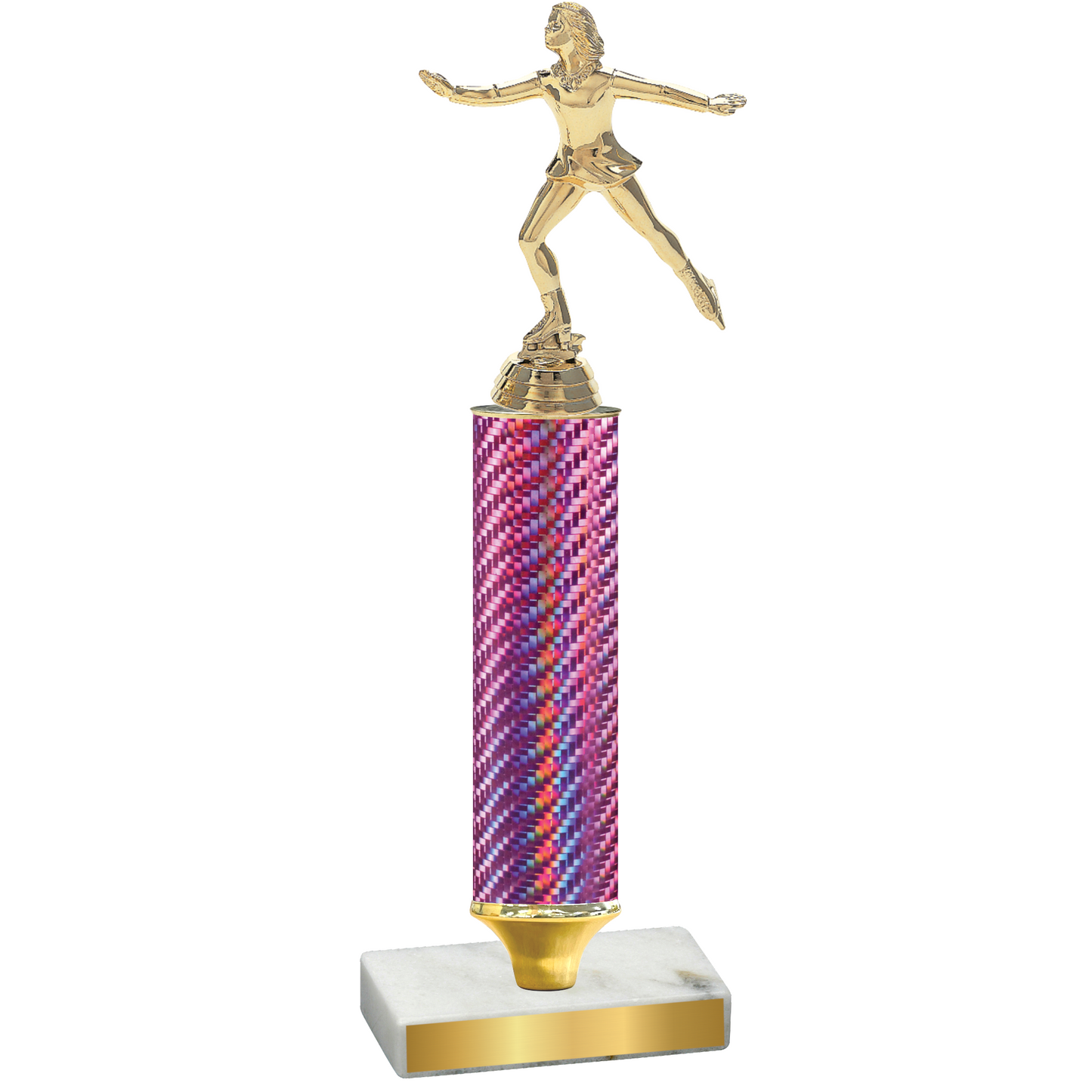 Value Pink Carbon Fiber Skater Trophy