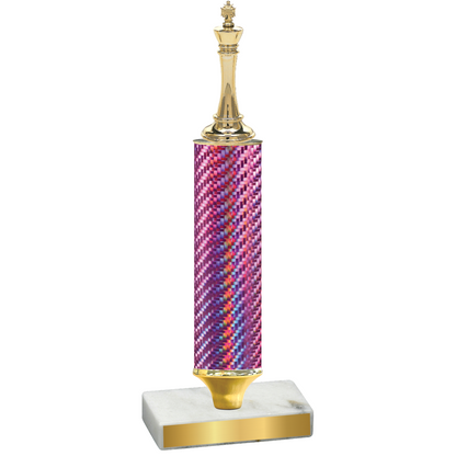 Value Pink Carbon Fiber Chess Trophy