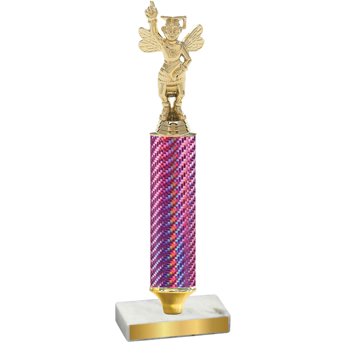 Value Pink Carbon Fiber Academics Trophy