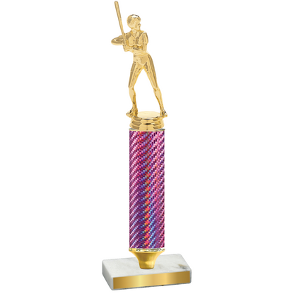 Value Pink Carbon Fiber Softball Trophy