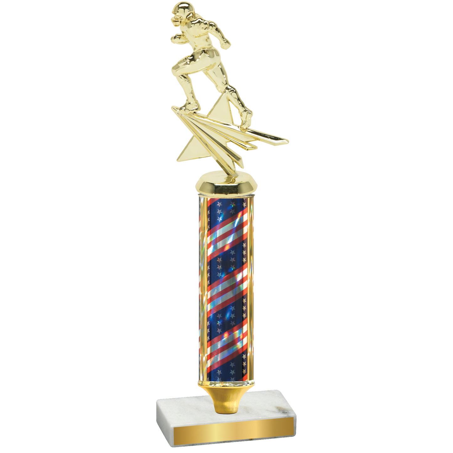 Value Flag USA Football Trophy