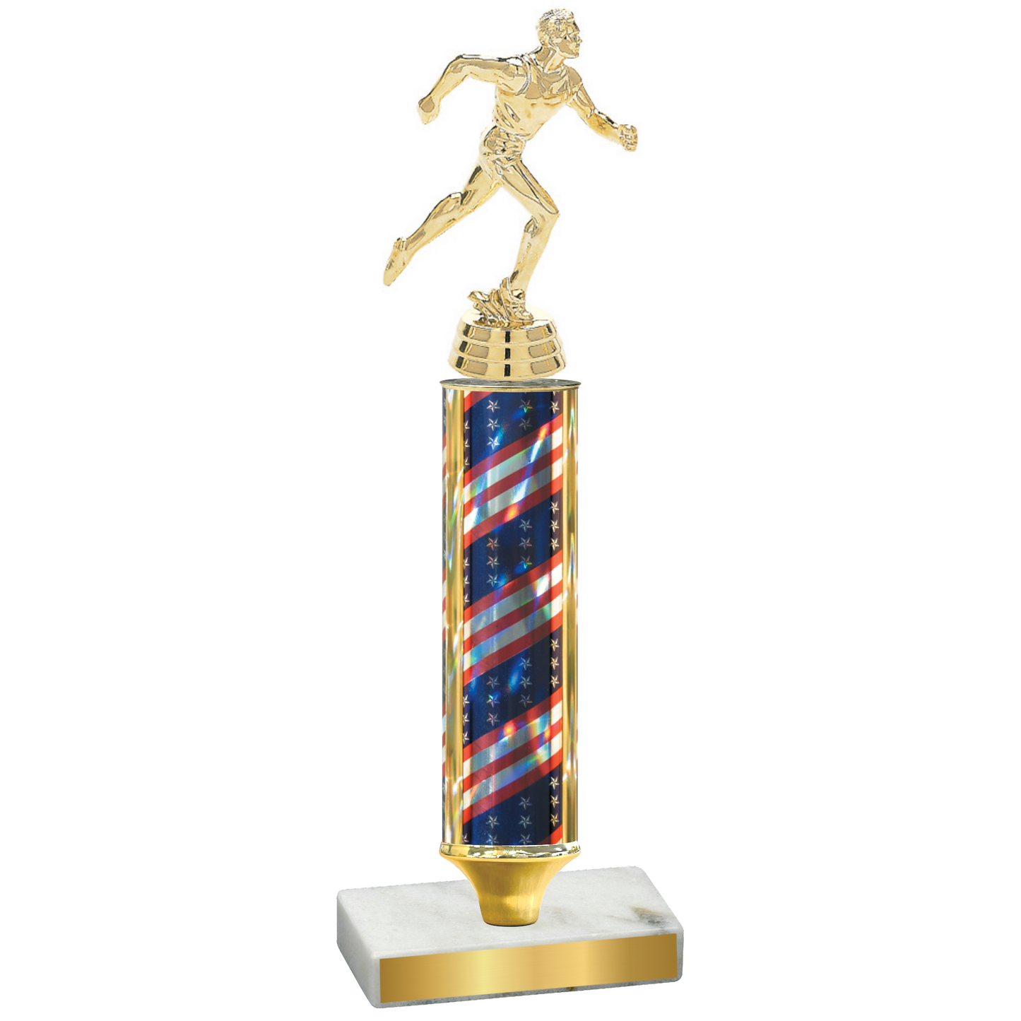 Value Flag USA Running Trophy