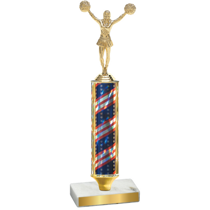 Value Flag USA Cheerleading Trophy