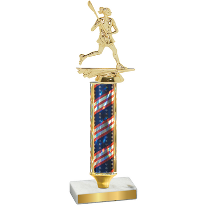 Value Flag USA Lacrosse Trophy